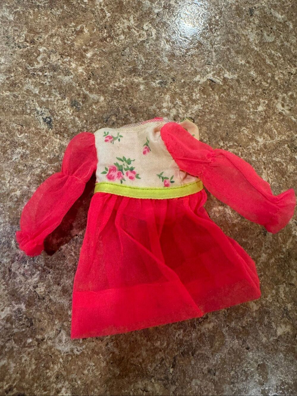 Vintage 1970 Skipper Budding Beauty #1731 Pink Floral Dress Mattel